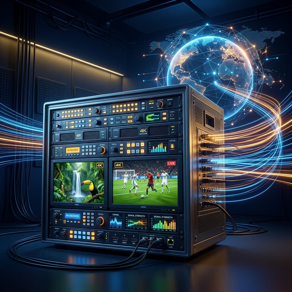 4K IPTV Encoder Ultra HD Streaming Technology and Professional Broadcast Infrastructure