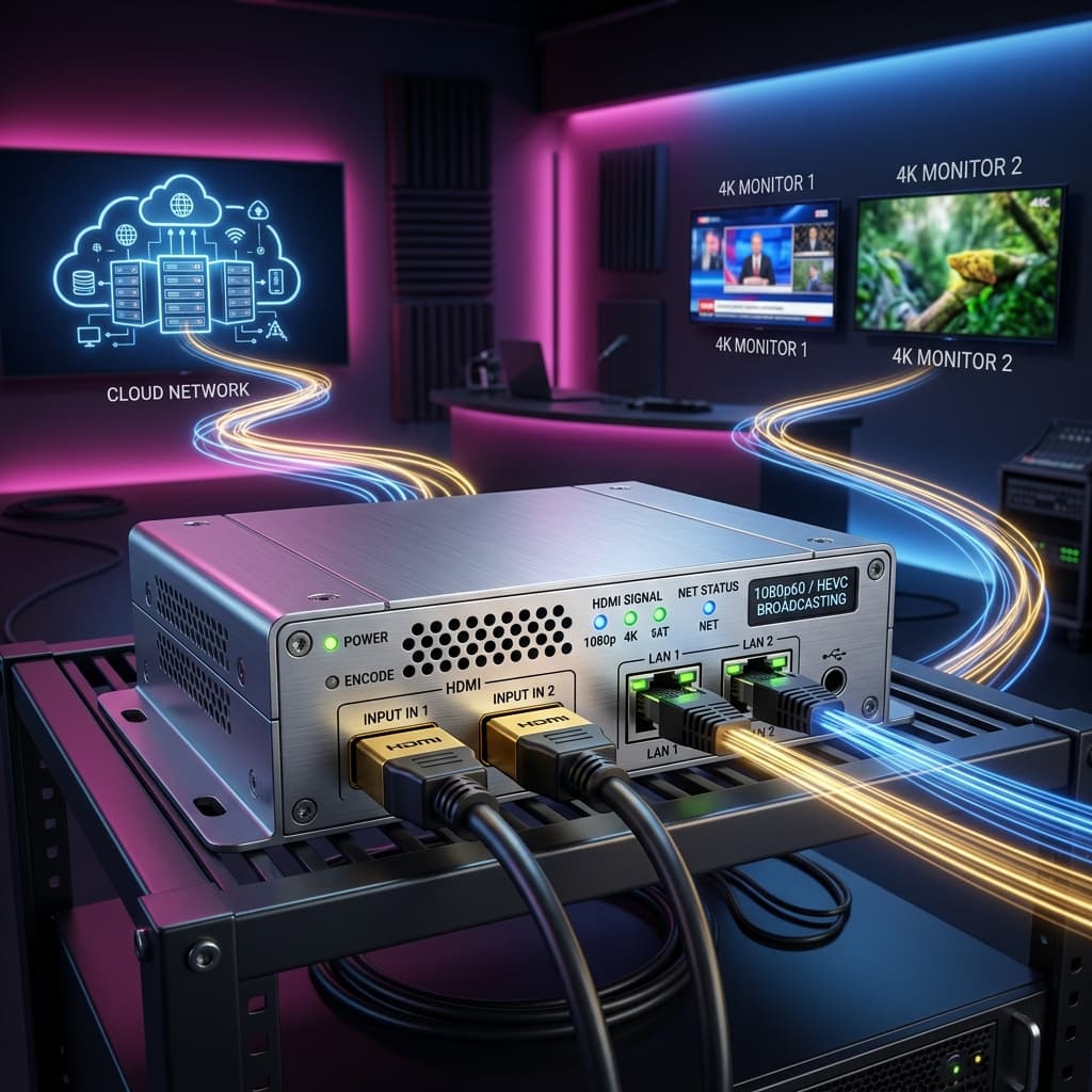 HDMI IPTV Encoder High Performance Video Conversion and Network Streaming